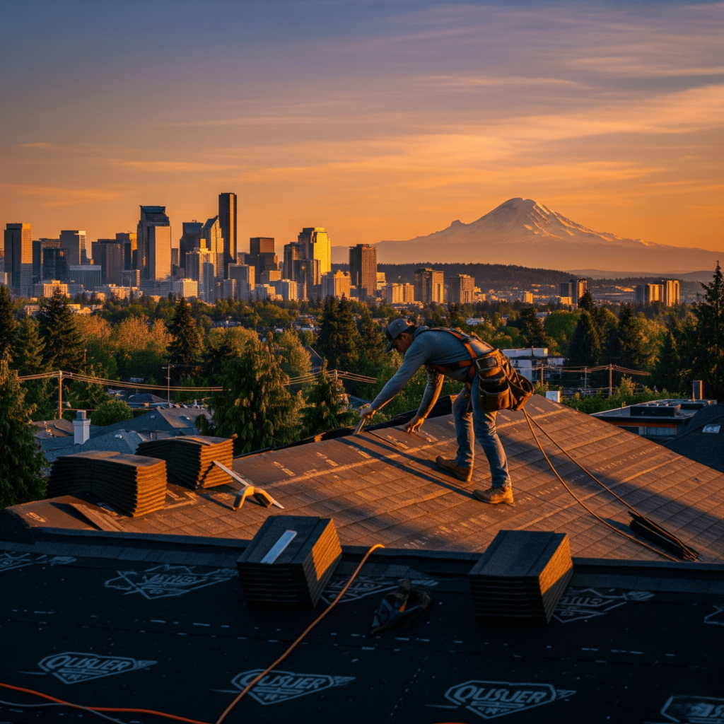 Bellevue Roofing experts providing repair and replacement services in Bellevue WA